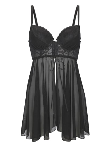LASCANA Negligé in schwarz