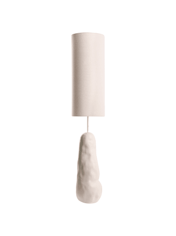 Beliani Stehleuchte SELB in Beige - (W) 28 x (H) 136 x (L) 28 cm