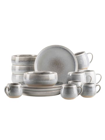 Mäser Frühstück Set, Steinzeug Aquata in Grau