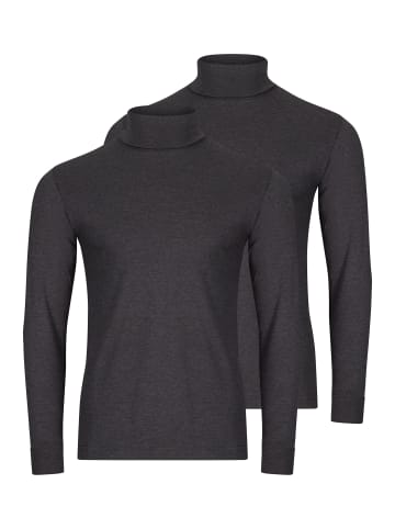 Ragman Rollkragenshirt Basic in Anthrazit