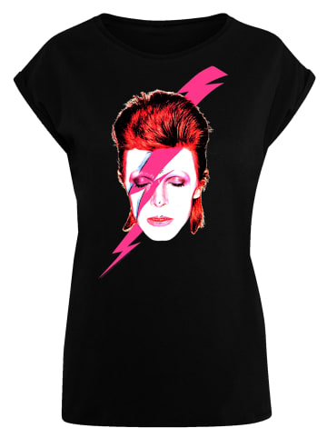 F4NT4STIC T-Shirt David Bowie Aladdin Sane Lightning Bolt in schwarz