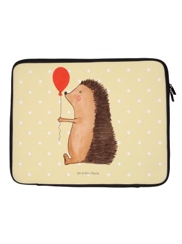 Mr. & Mrs. Panda Notebook Tasche Igel Luftballon ohne Spruch in Gelb Pastell