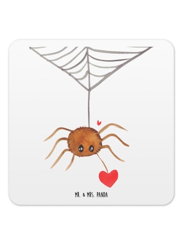 Mr. & Mrs. Panda Untersetzer Spinne Agathe Liebe ohne Spruch in Weiß
