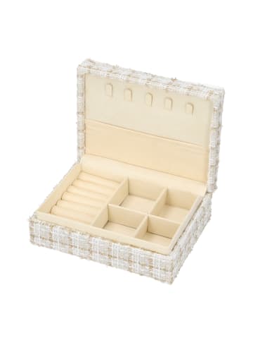 faina Women Jewelry Box in Beige Yellow