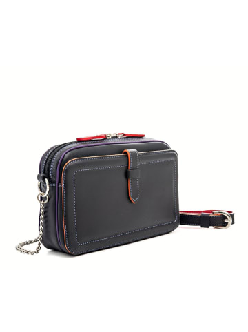 MYWALIT Umhängetasche Leder 19 cm black/pace
