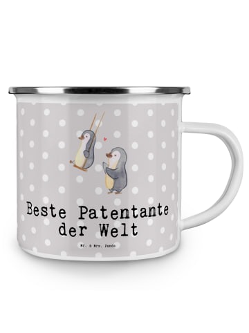 Mr. & Mrs. Panda Kaffeebecher Pinguin Beste Erfindungante der Welt ... in Grau Pastell