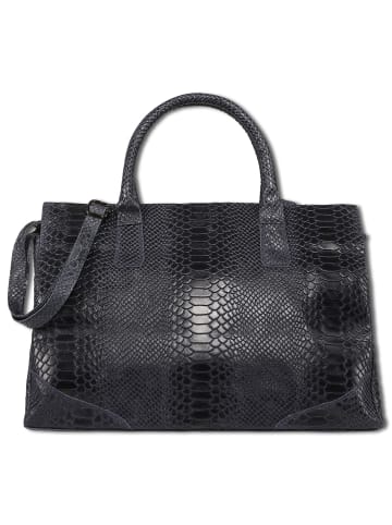 Toscanto Leder Henkeltasche Toscanto Tasche dunkelblau ca. 40cm