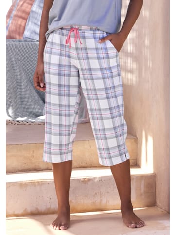 VIVANCE DREAMS Caprihose in graublau-weiß-kariert