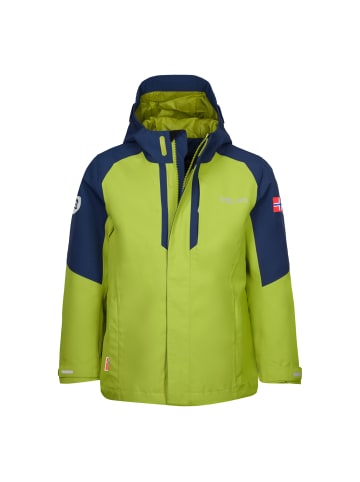 Trollkids Funktionsjacke Skaland in kiwi/mystic blue