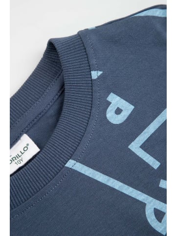 Coccodrillo Baumwoll-T-Shirt mit kurzen Ärmeln in blau