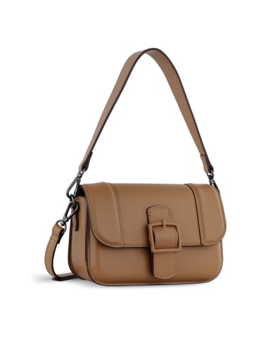 Bugatti Zita - Schultertasche 22 cm (schwarz) in cognac