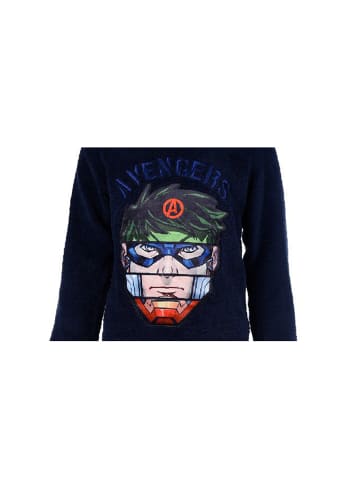 Avengers 2tlg. Outfit: Schlafanzug Fleece in Dunkel-Blau