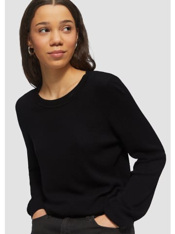 QS Strickpullover langarm in Schwarz