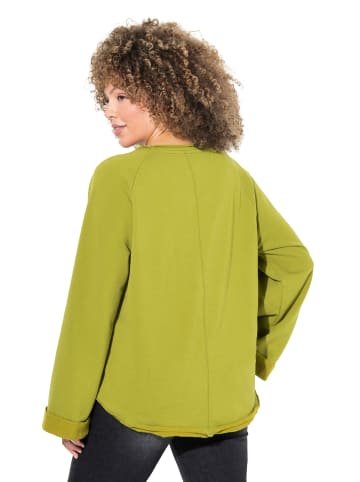Ulla Popken Sweatshirt in avocado grün