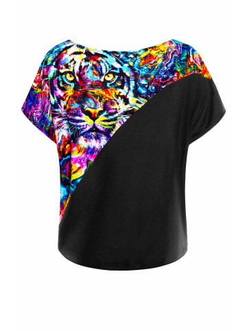 Winshape Functional Light and Soft Dance-Top DT108LS in colourful tiger/black