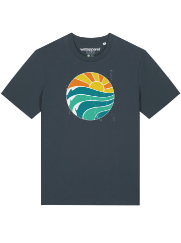 wat? Apparel T-Shirt Summer Sun in India Ink Grey