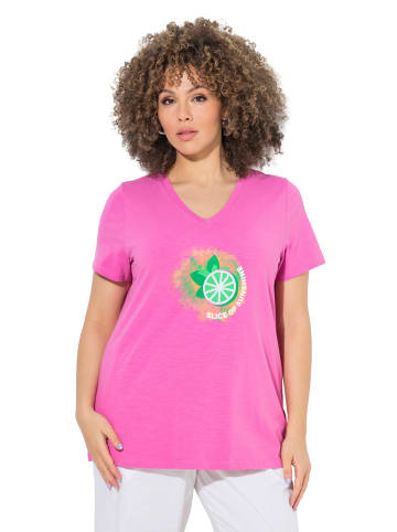 Ulla Popken Shirt in fuchsia pink