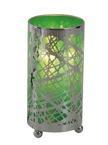 näve Tischleuchte "RIMA" in grün - (L)9 cm x (B)9 cm x (H)18.5 cm