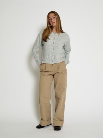 Peppercorn Strickjacke in Light Grey Melange