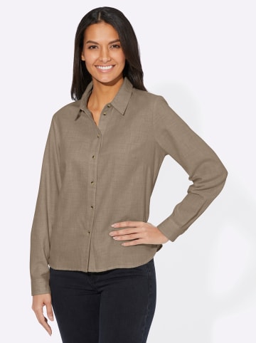 WITT WEIDEN Hemdbluse in sesam-meliert