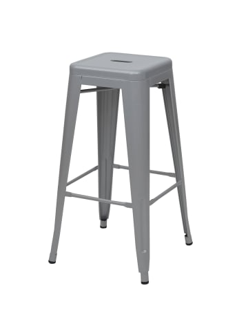 MCW Barhocker Industriedesign stapelbar, Grau