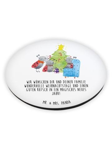 Mr. & Mrs. Panda Magnet Weihnachten Smörle mit Spruch in Weiß