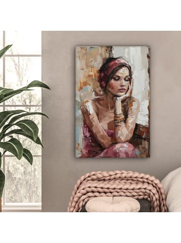 MuchoWow Poster mit Leiste Träumendes Porträt  (BxH)