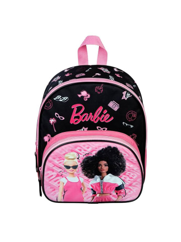 Barbie Kinder-Garten Rucksack Rosa | mit Vortasche | Barbie | 31 x 26 x 10 cm