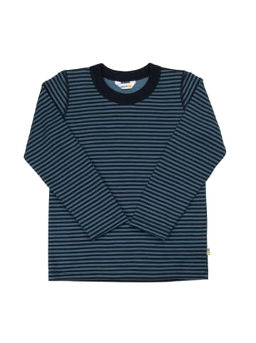 Joha Langarmshirt aus Merinowolle in blau