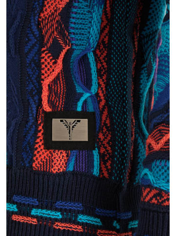 Carlo Colucci Rundhalspullover Cirinelli in Navy