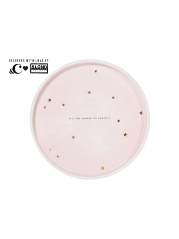 Blond Amsterdam Tortenplatte Es ist Zeit zum Glänzen in Rosa - 23,5cm