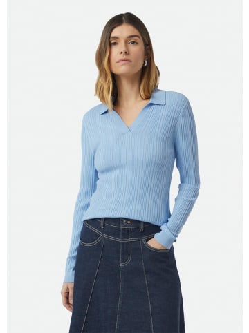 comma Strickpullover langarm in Blau