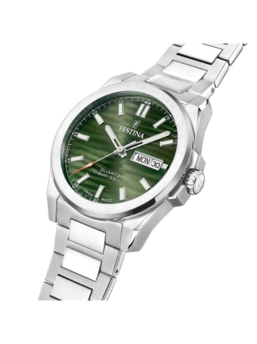 Festina Analog-Armbanduhr Festina Swiss Made silber groß (ca. 39,8mm)