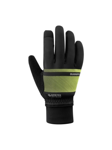 SHIMANO Fahrrad-Handschuhe INFINIUM™ PRIMALOFT® in Schwarz-Gelb