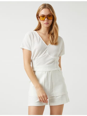 KOTON T-shirt in Weiß