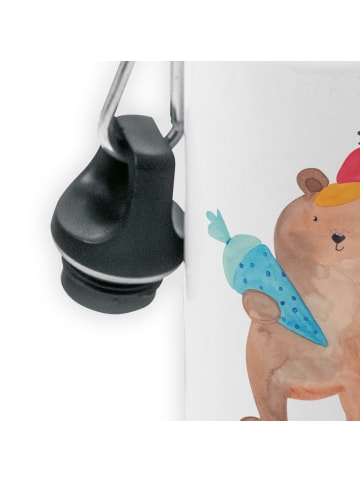 Mr. & Mrs. Panda Trinkflasche Bär Schultüte ohne Spruch in Weiß