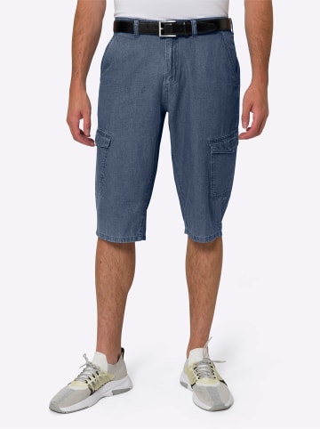 Sieh an! Jeansbermudas in blue-stone-washed