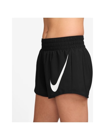 Nike Short W NK ONE SWSH HBR DF MR 3IN BR in Schwarz017