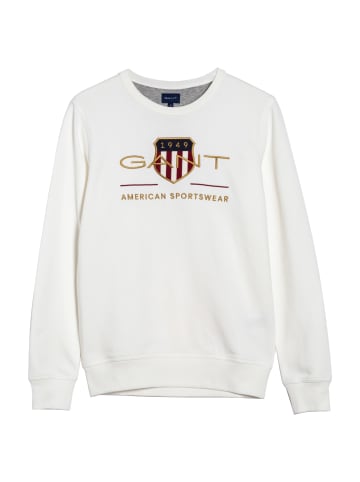 Gant Sweatshirt in Ecru