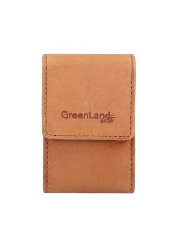 Greenland Nature GreenLand NATURE Kreditkartenetui RFID Schutz Leder 7 cm cognac2