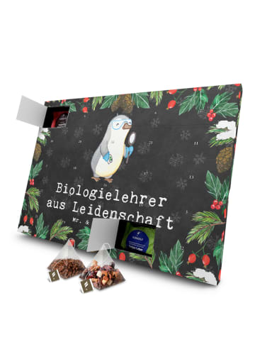 Mr. & Mrs. Panda Tee Adventskalender Biologielehrer Leidenschaft... in Kreidetafel