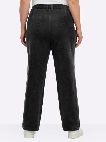 sheego Cordhose in schwarz