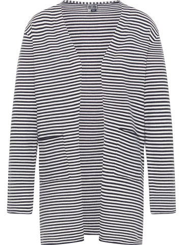 DreiMaster Maritim Damen Cardigan in Marine Wollweiss