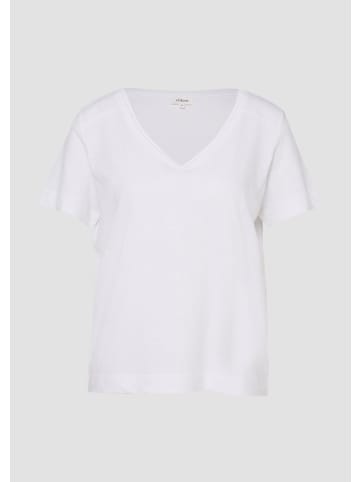 s.Oliver T-Shirt in 0100_weiß