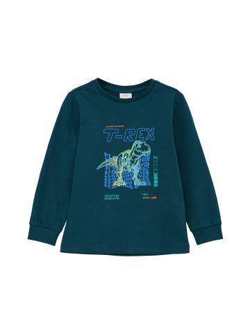 s.Oliver T-Shirt langarm in Petrol