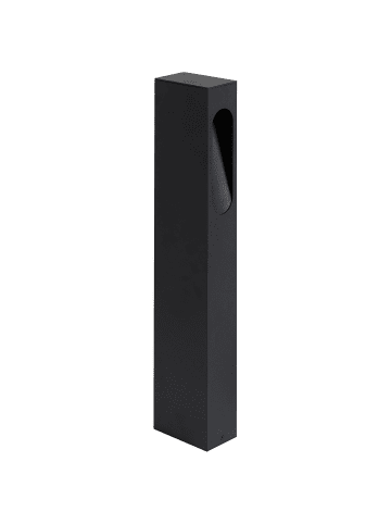 Beliani Pollerleuchte ASNEIRO in Schwarz - (W) 7 x (H) 60 x (L) 12 cm