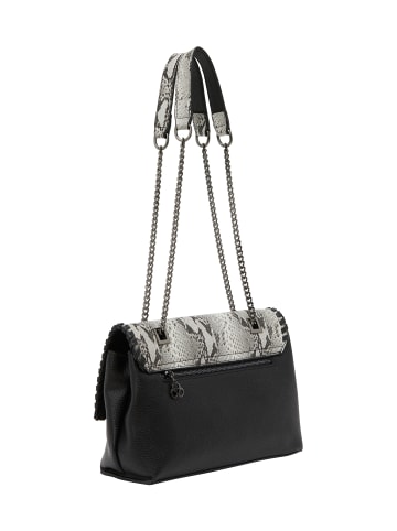 faina Women Flap Bag in White  Black