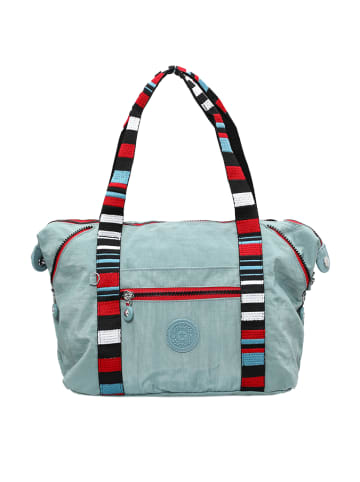 Mindesa Damen Umhängetasche in Hellblau Mehrfarbig