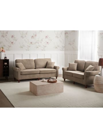 Beliani 2-tlg Sitzgruppe GINNERUP in Braun