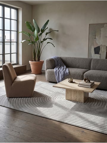 KADIMA DESIGN Kurzflorteppich Geometrisch pflegeleicht Wohnzimmer Schlafzimmer Flur in Grau